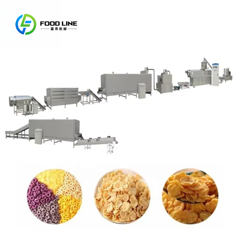 Food Snacks Making Machine - カスタマイズ可能なコスト削減自動コーンフレーク製造機、工業用食品加工向けパフコーンスナック生産ライン