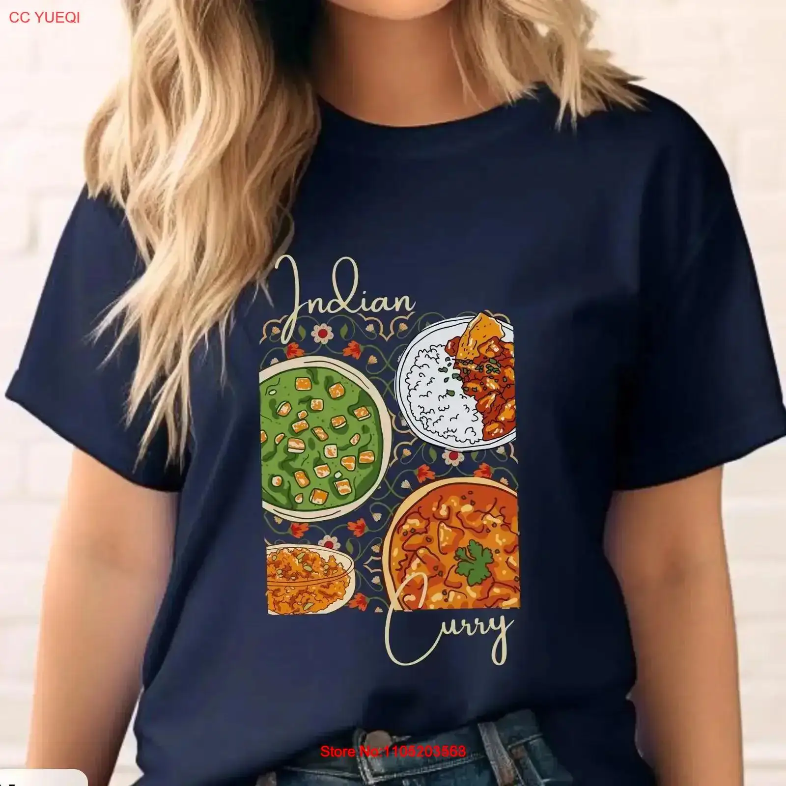 Food Snacks Indian - インドのカレー アート Tシャツ バターチキン ティッカマサラ パラクパニール