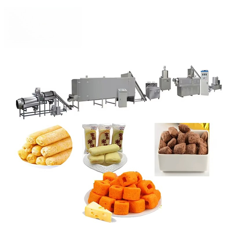 Peanut Butter Snack - トウモロコシ芯チョコレートクリームピーナッツバター充填バー膨化スナック製造機