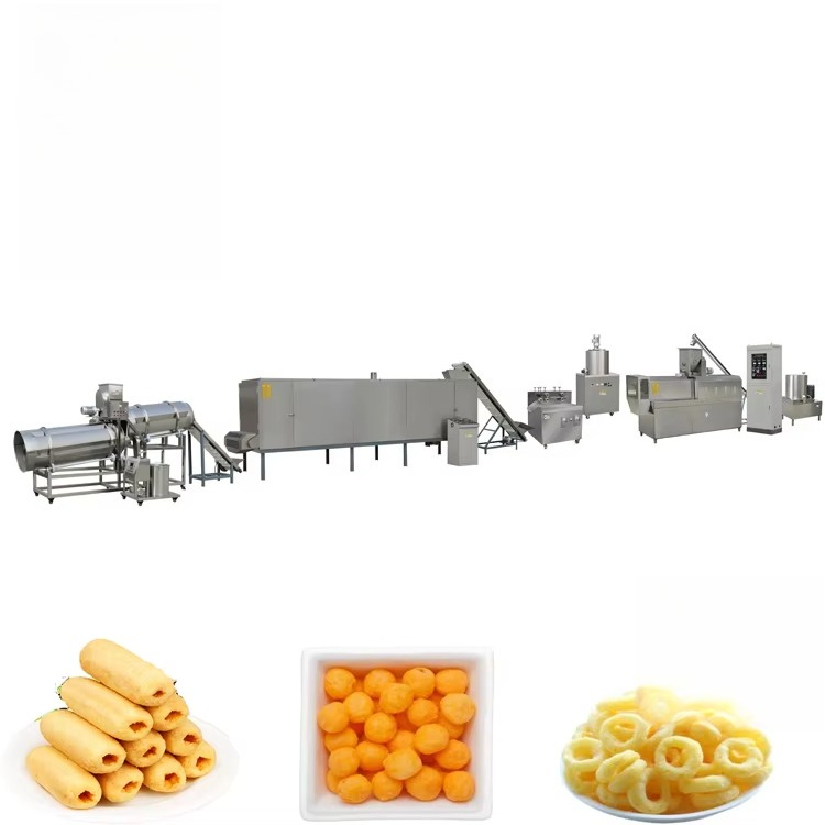 高品質多機能小麦・トウモロコシ粉パフ製造ラインチーズスナック - Food Snacks Making Machine のレビューと価格
