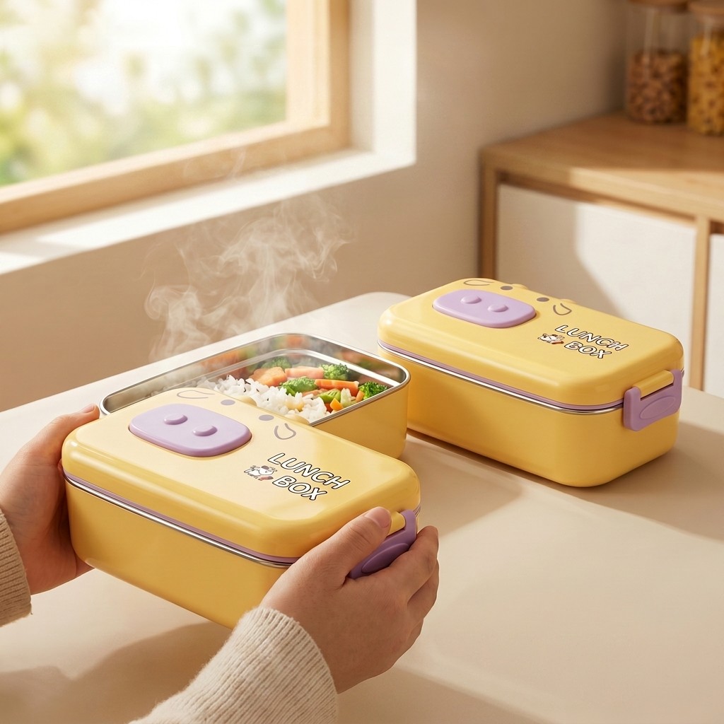 304ステンレス製弁当箱、漏れ防止仕切り付き子供用ランチボッ - Food Snacks Wholesale のレビューと価格