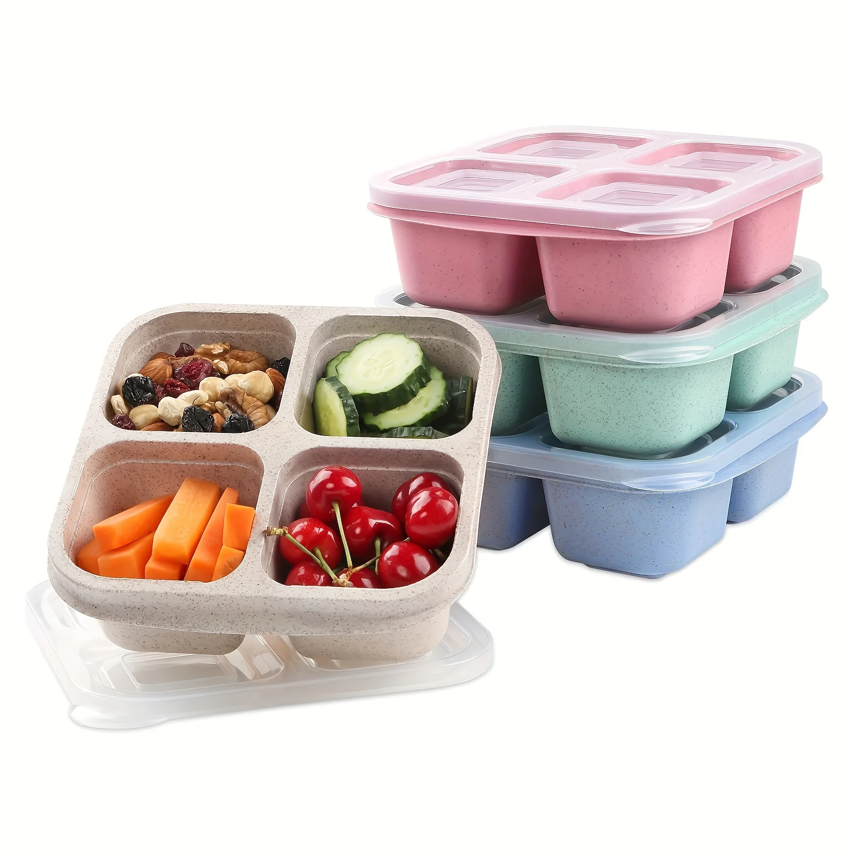透明な蓋付きの食器棚,スナック用のキッチン容器,食品を新鮮に - Food Snacks Wholesale のレビューと価格