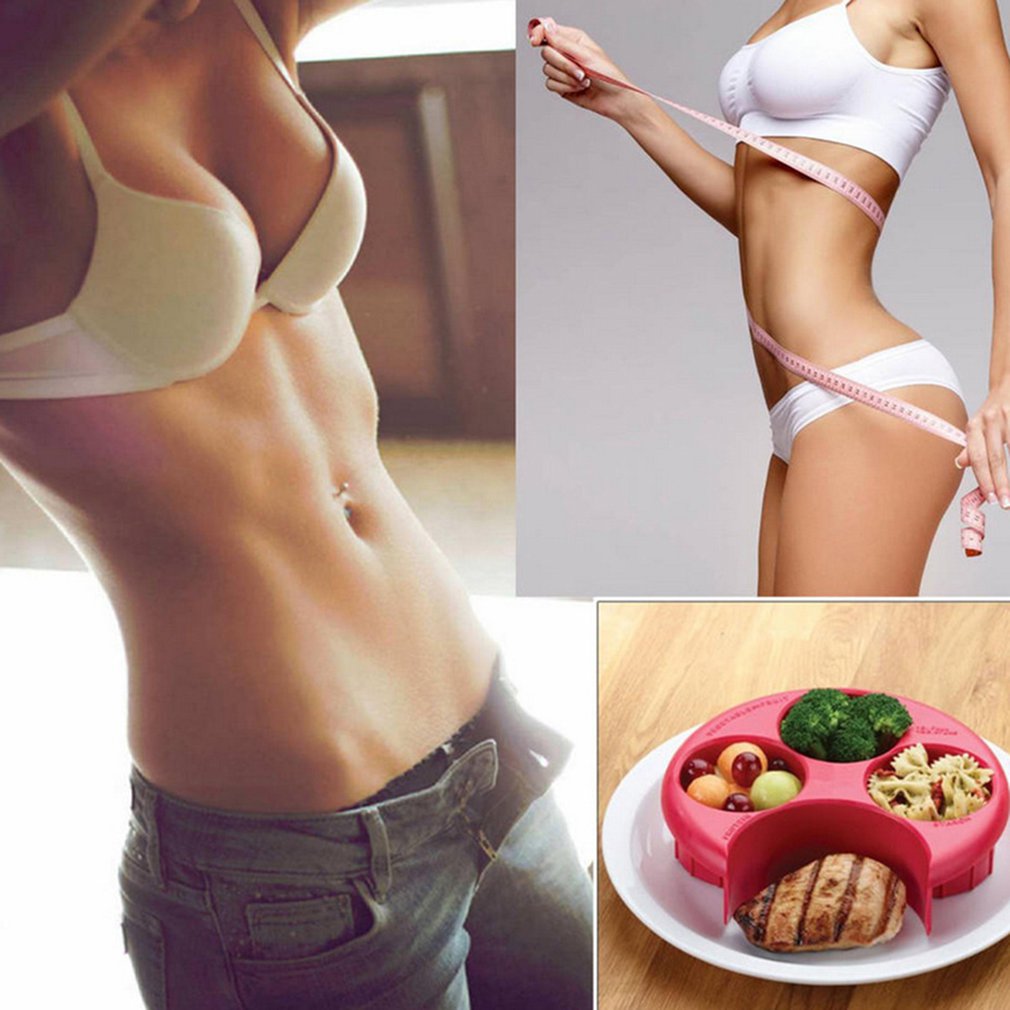 女の子のためのポータブル食事測定プレート,減量ツール,食品部 - Food Snacks To Lose Weight のレビューと価格
