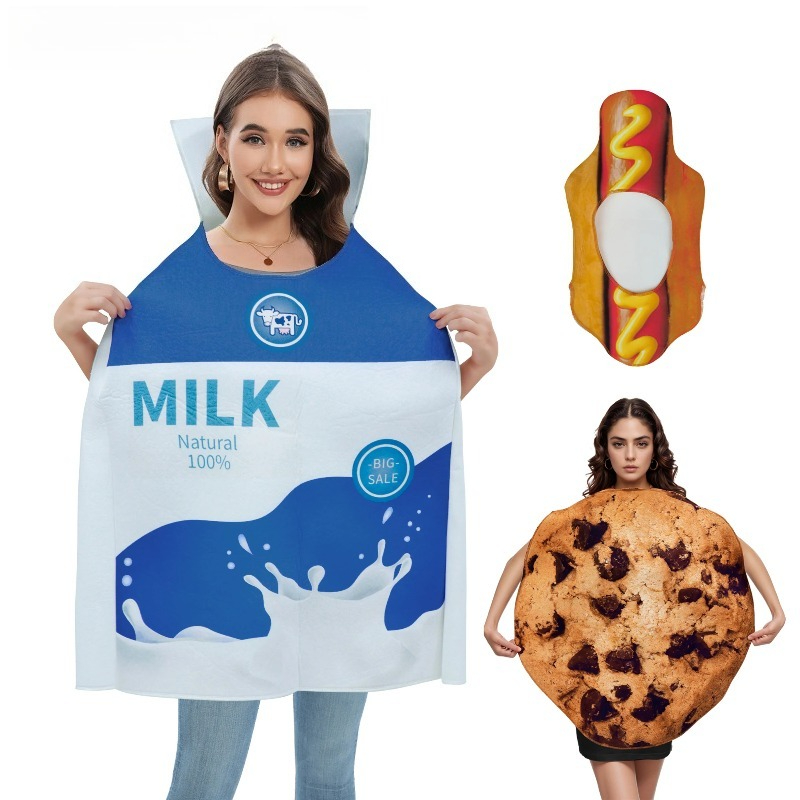 ミルクボックスクッキーコスプレ衣装大人子供用ハロウィンセット - Matcha Cookie Box のレビューと価格