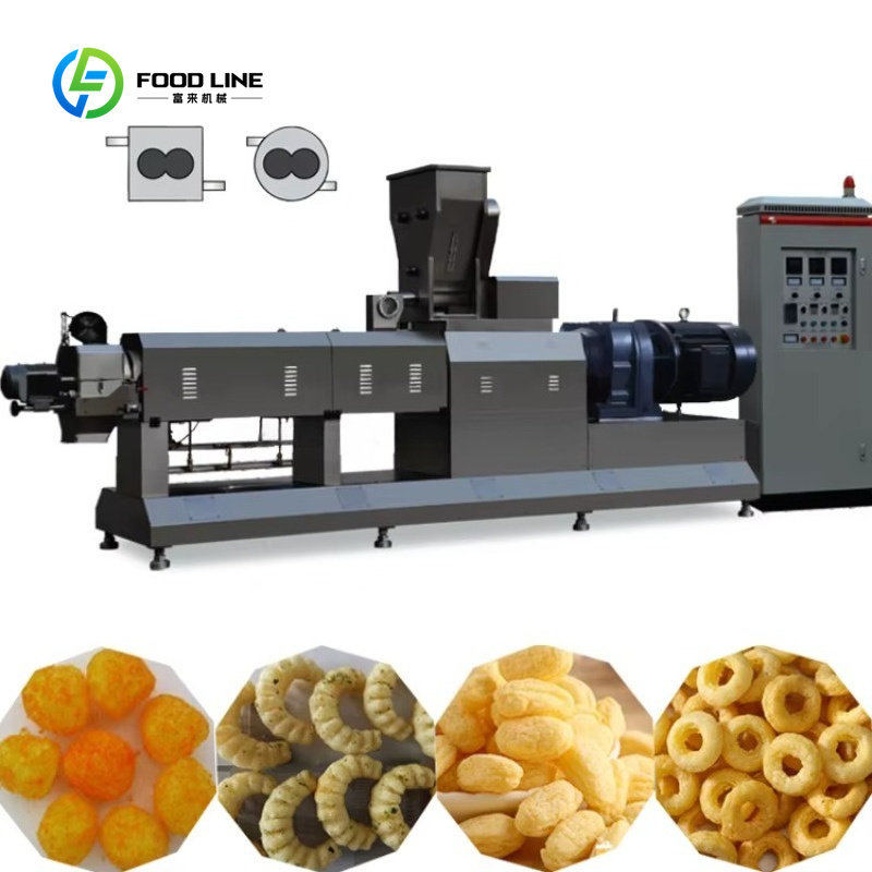 カスタマイズ可能な二軸押出機によるスイートコーンチップス製造 - Food Snacks Making Machine のレビューと価格