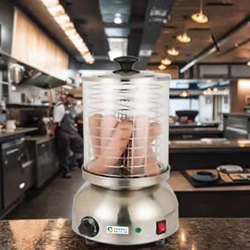 業務用自動ホットドッグ製造機 ホットドッググリル蒸し器 スナ - Food Snacks Making Machine のレビューと価格