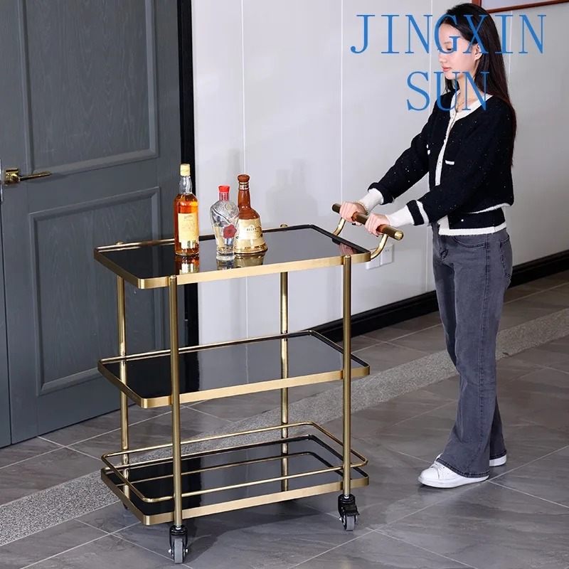 ホテルレストラン用手押し移動式ペストリーワイン販売車多機能サ - Food Snacks Delivery のレビューと価格