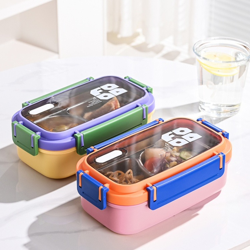 JUSTINLAU 2 グリッド弁当箱ステンレス鋼ランチコン - Food Snacks Wholesale のレビューと価格